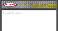 Desktop Screenshot of mcteam1.se